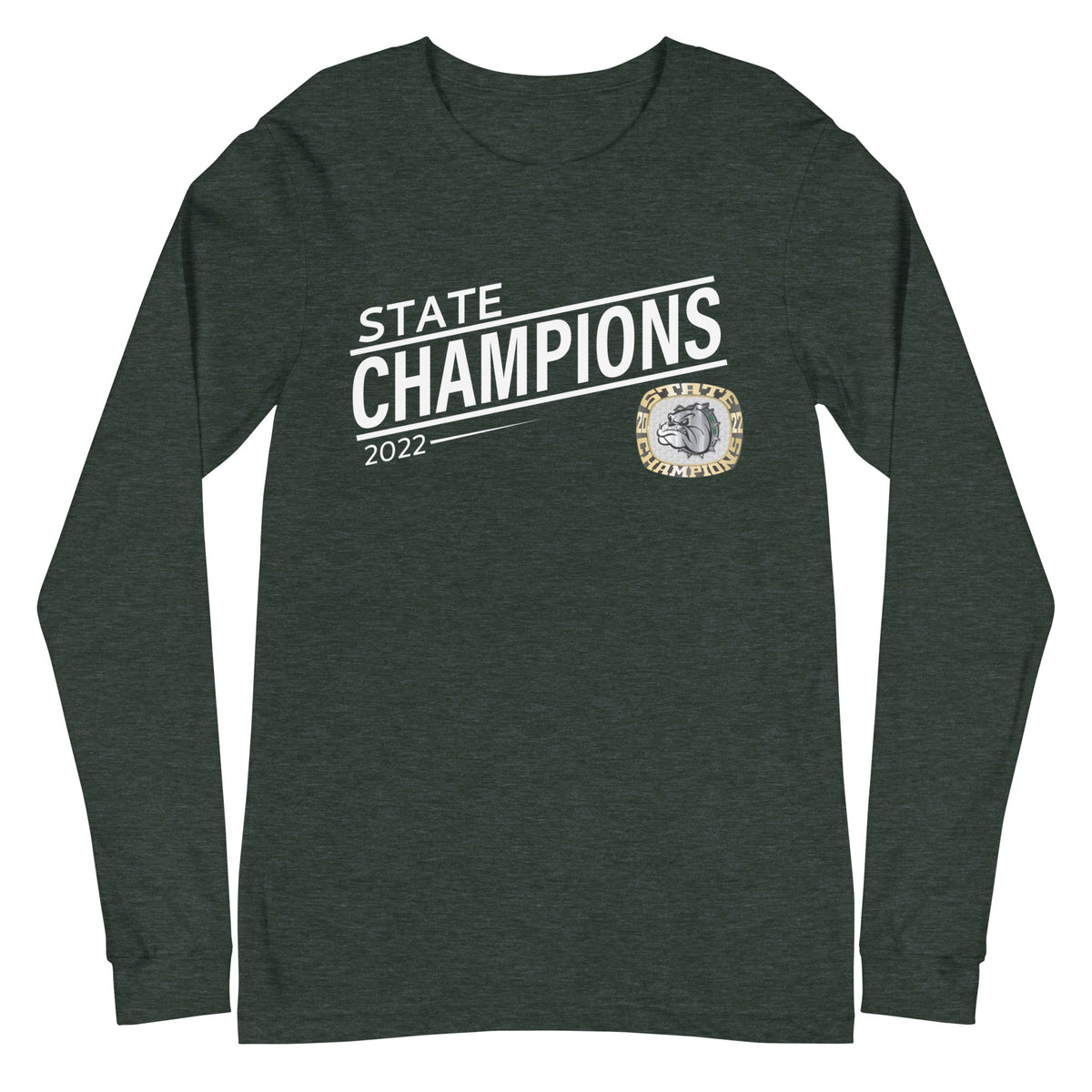 Melbourne High School Gold 2022 State Championship Ring Unisex Long Sleeve Tee