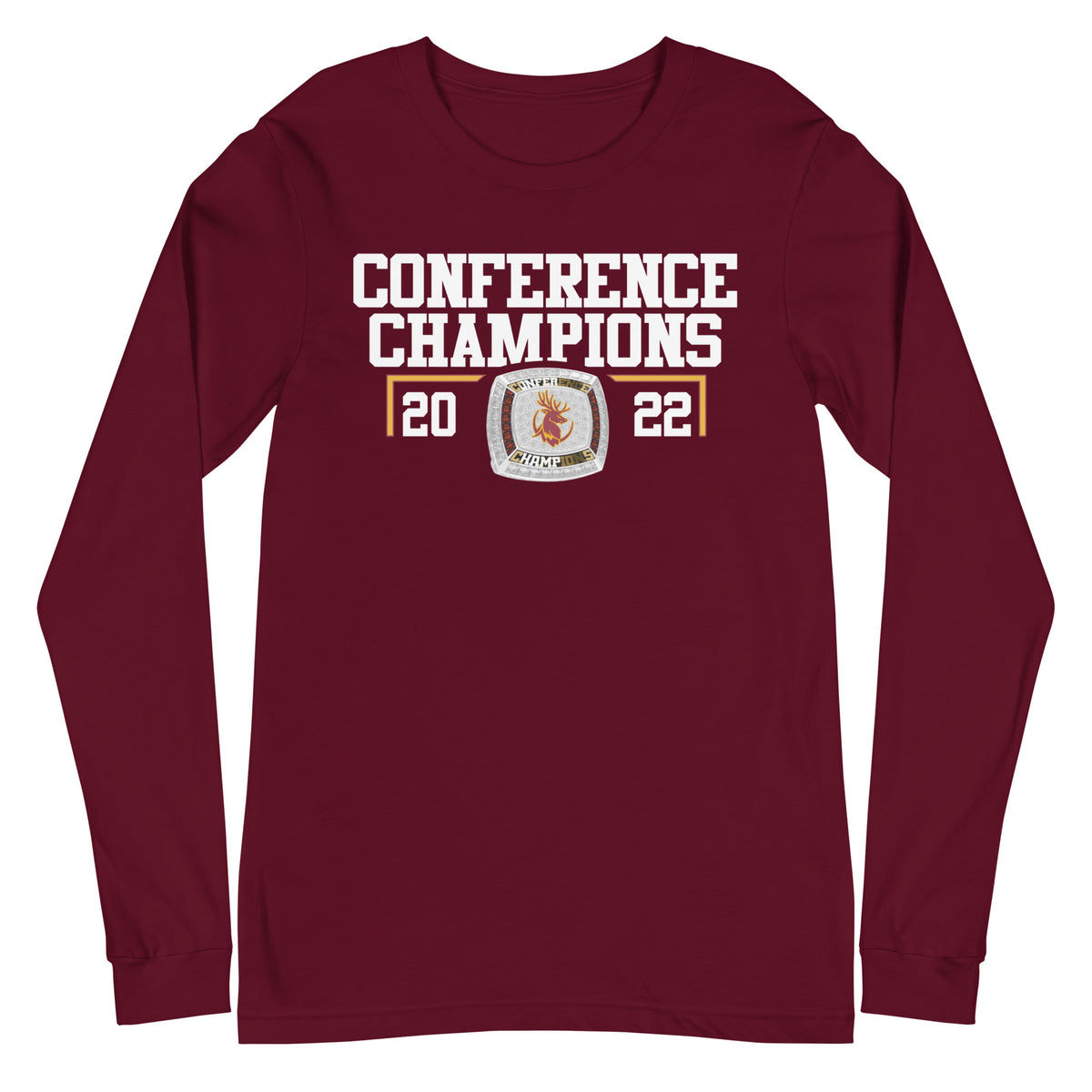 Claremont Mudd Scripps Men’s Track &amp; Field 2022 Conference Championship Ring Unisex Long Sleeve Tee
