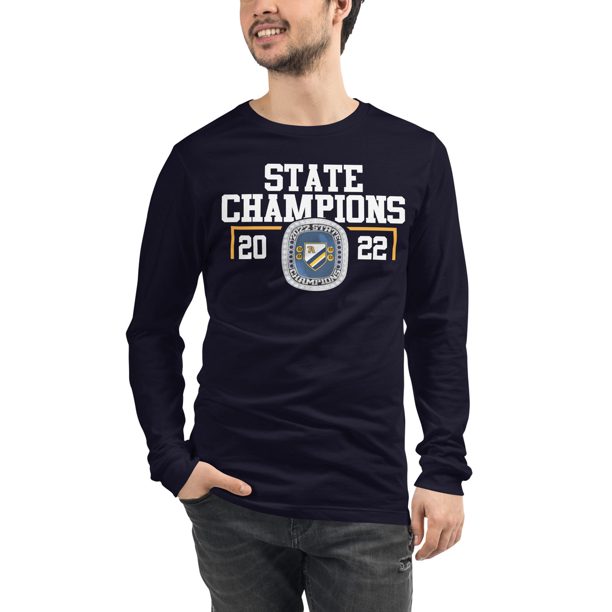 Tuscaloosa Academy Women’s Soccer 2022 State Championship Ring Unisex Long Sleeve Tee