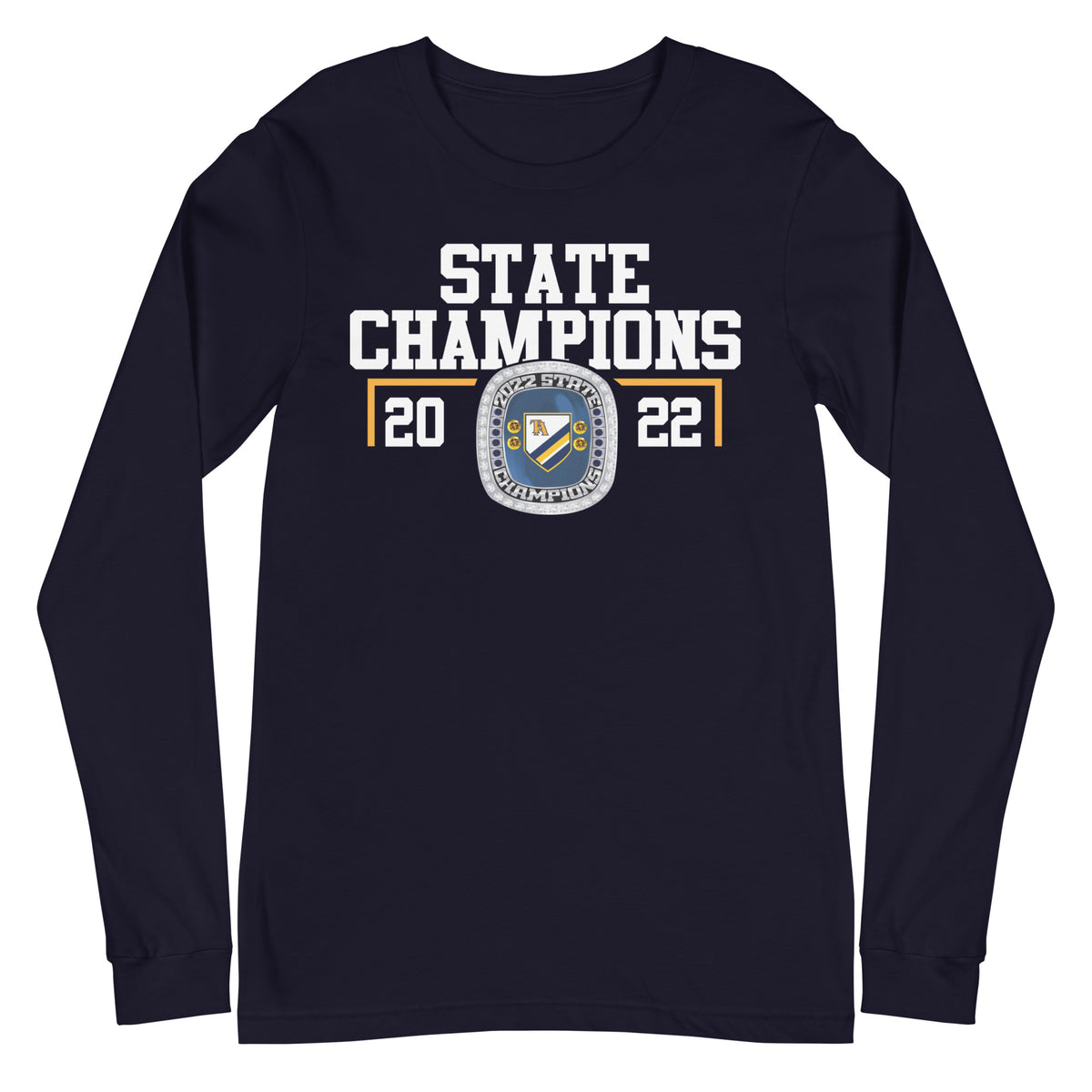 Tuscaloosa Academy Women’s Soccer 2022 State Championship Ring Unisex Long Sleeve Tee