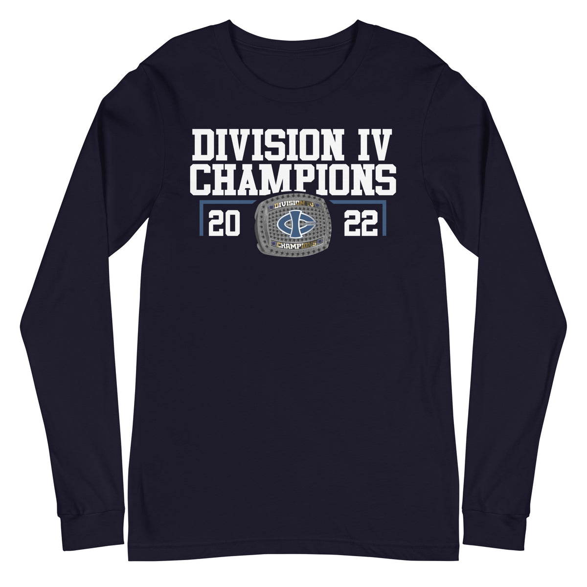 Iowa central Community College 2022 Division IV Championship Ring Unisex Long Sleeve Tee