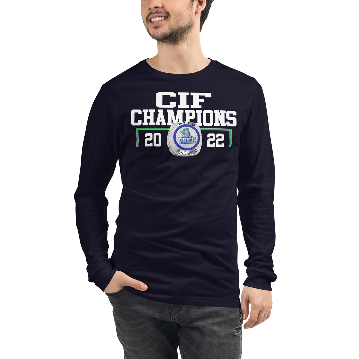 Frederick KC Price III Christian High School CIF Champions Unisex Long Sleeve Tee