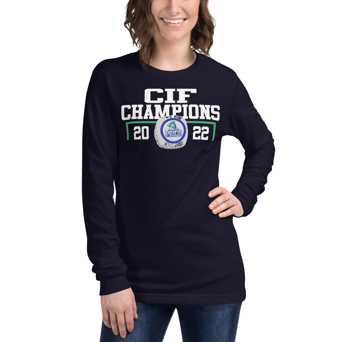 Frederick KC Price III Christian High School CIF Champions Unisex Long Sleeve Tee