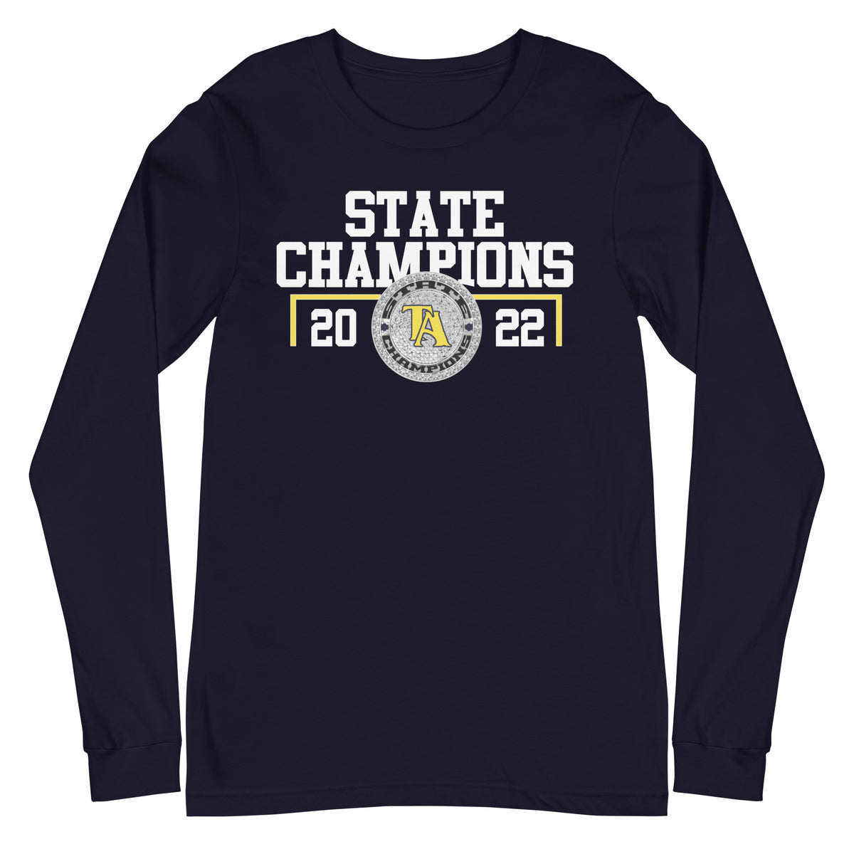 Tuscaloosa Academy Women’s Tennis 2022 State Championship Ring Unisex Long Sleeve Tee