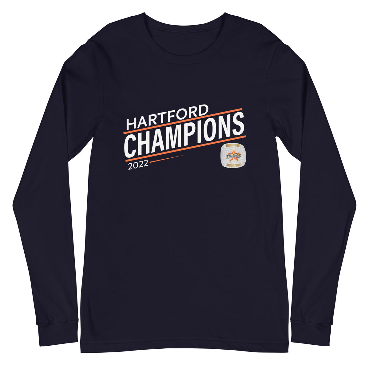 Old Timers Baseball 2022 Hartford Champions Ring Unisex Long Sleeve Tee