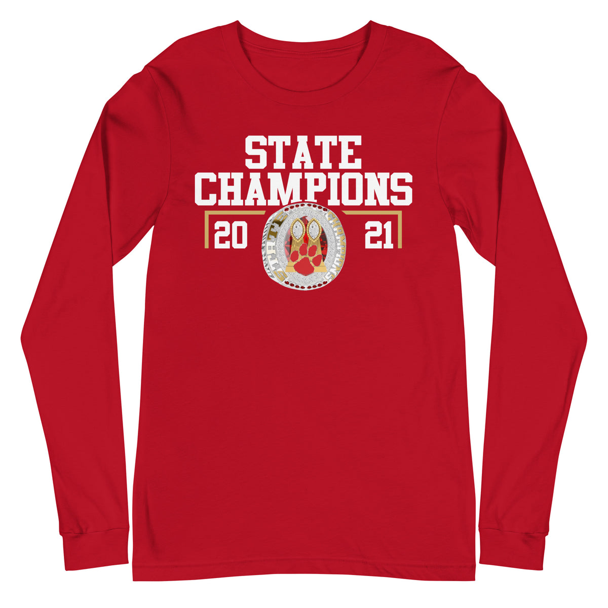 Beechwood High School 2021 State Championship Ring Unisex Long Sleeve Tee