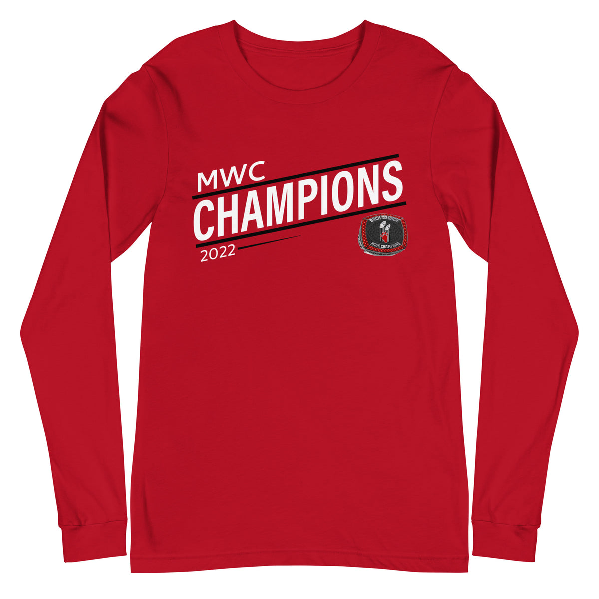 Lake Forest College 2022 MWC Championship Ring Unisex Long Sleeve Tee
