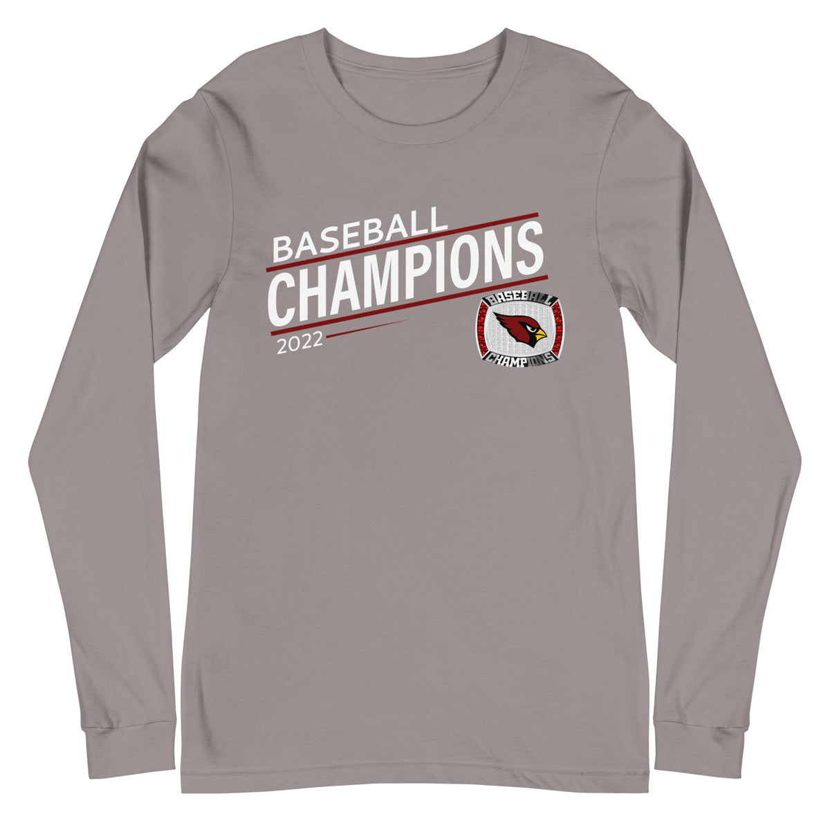 Fairmont Senior High School 2022 Baseball Championship Ring Unisex Long Sleeve Tee