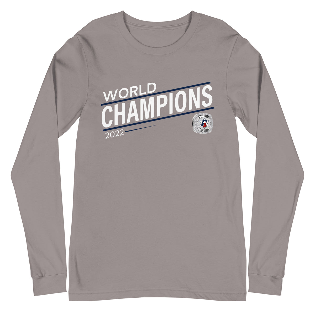 Police Softball Blue Line 2022 World Championship Ring Unisex Long Sleeve Tee