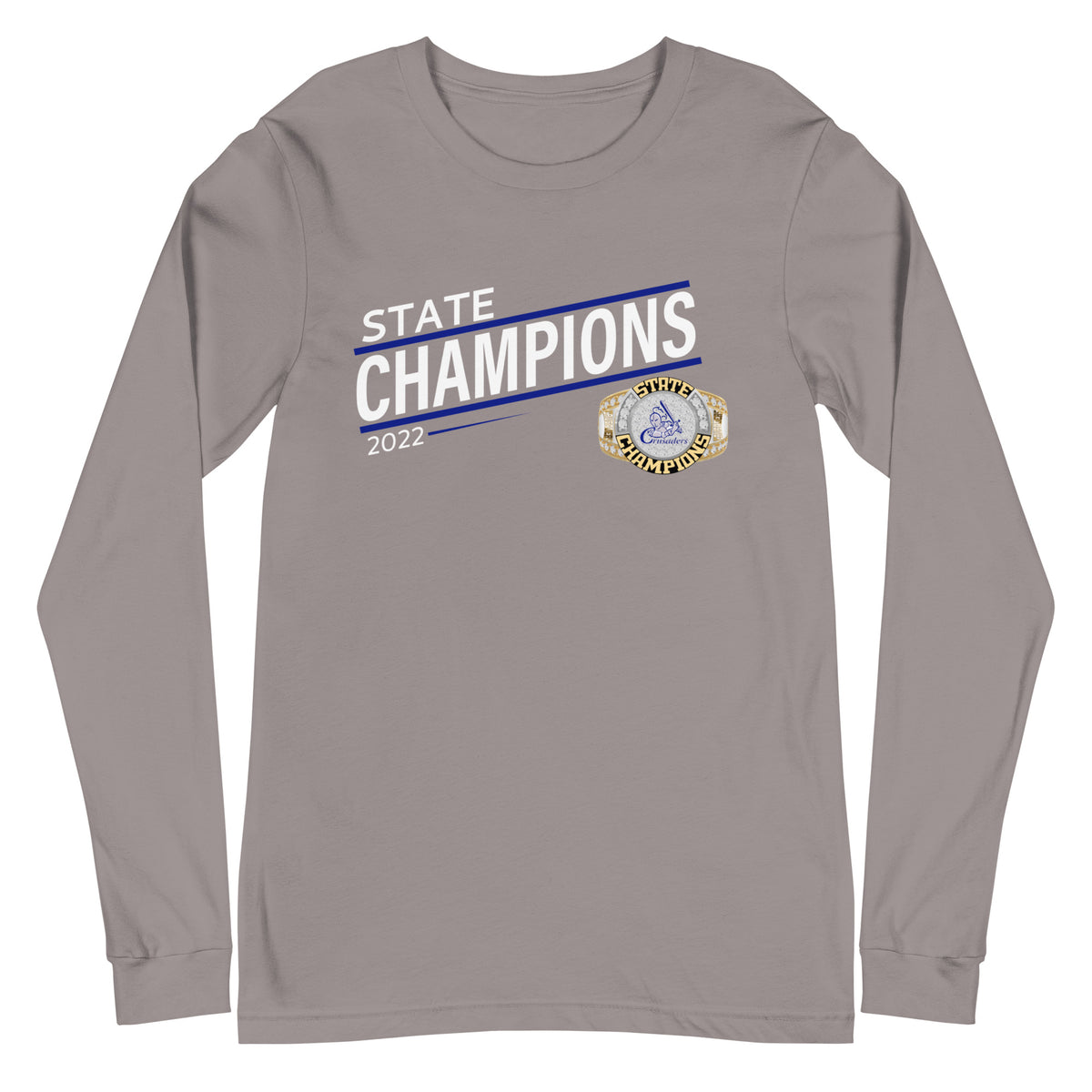 Christ the King Crusaders 2022 State Championship Ring Unisex Long Sleeve Tee