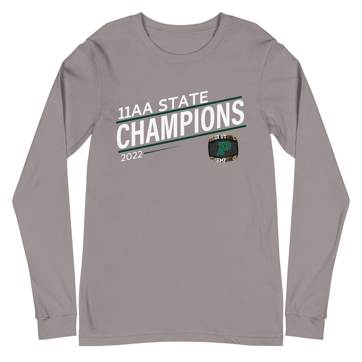 Theodore F Riggs High School 2022 11AA State Championship Ring Unisex Long Sleeve Tee