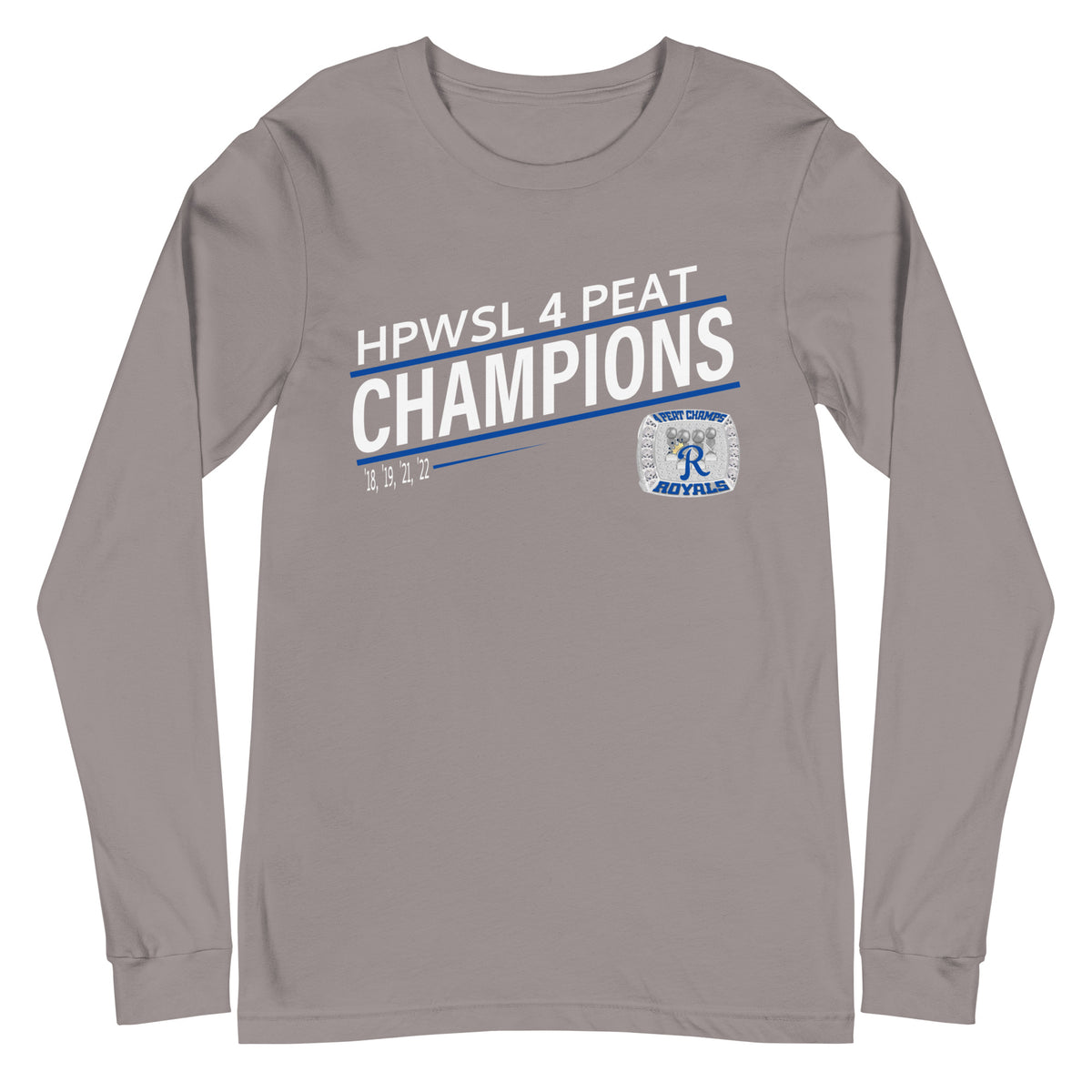 Royals Softball HPWSL 4-Peat Championship Ring Unisex Long Sleeve Tee