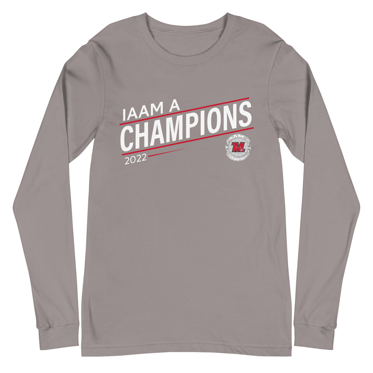 Mercy High School 2022 IAAM A Championship Ring Unisex Long Sleeve Tee