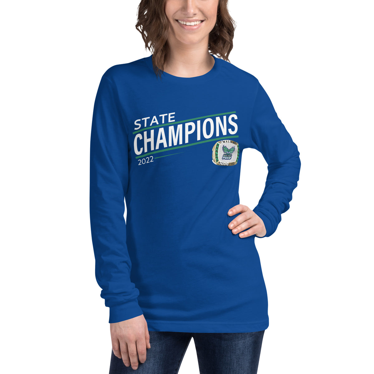 Maui Preparatory Academy 2022 State Championship Ring Unisex Long Sleeve Tee