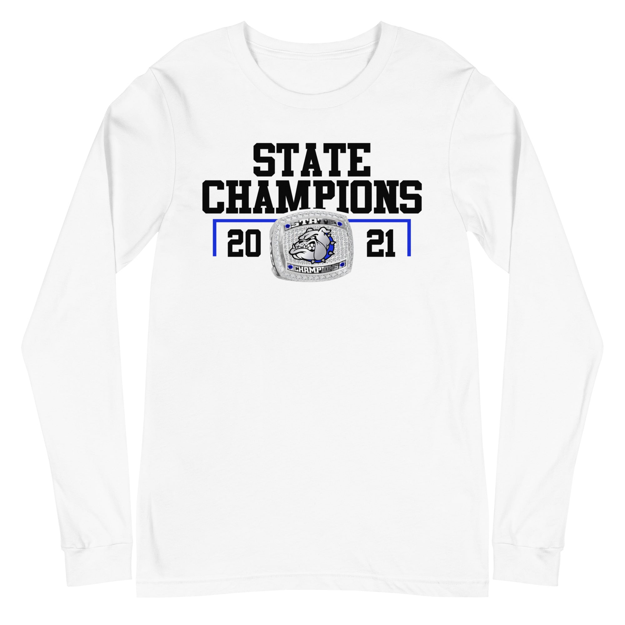 Strong High School 2021 Football State Championship Ring Unisex Long Sleeve Tee