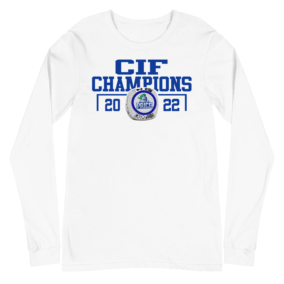Frederick KC Price III Christian High School CIF Champions Unisex Long Sleeve Tee