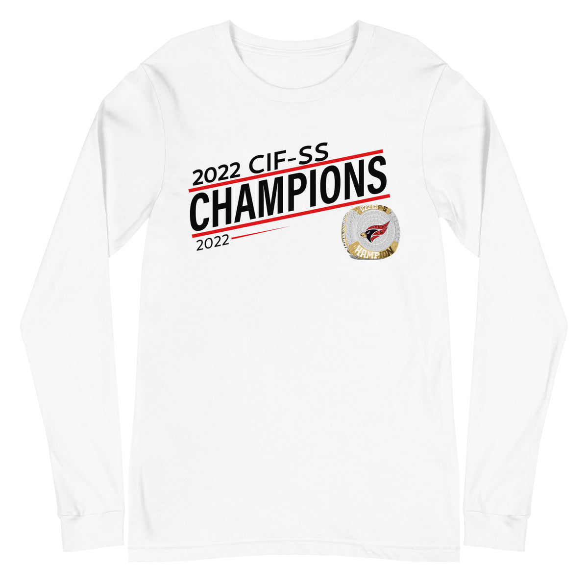 Lawndale High School 2022 CIF-SS Championship Ring Unisex Long Sleeve Tee
