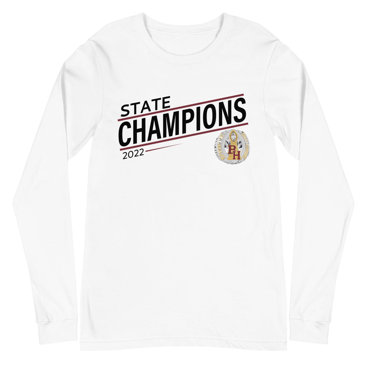 Big Horn High School 2022 State Championship Ring Unisex Long Sleeve Tee