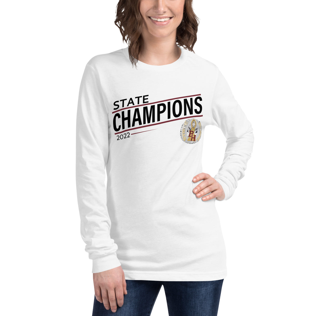 Big Horn High School 2022 State Championship Ring Unisex Long Sleeve Tee