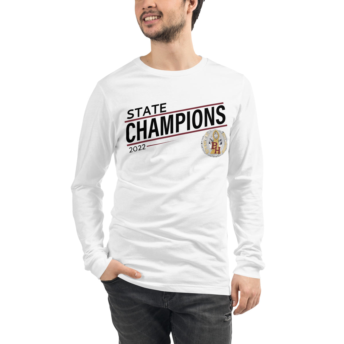 Big Horn High School 2022 State Championship Ring Unisex Long Sleeve Tee