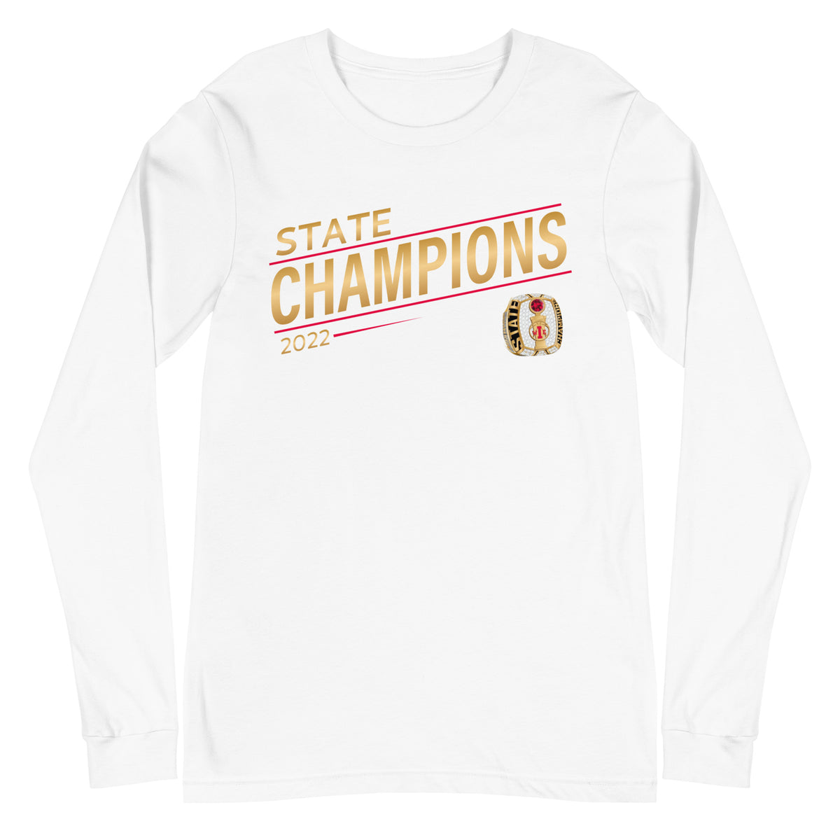 Customer Care Basketball 2022 State Championship Ring Unisex Long Sleeve Tee