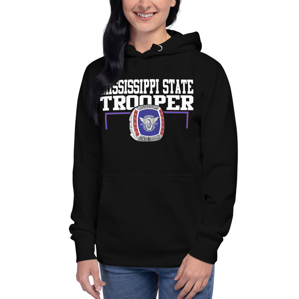 Mississippi State Trooper Silver Ring Unisex Hoodie