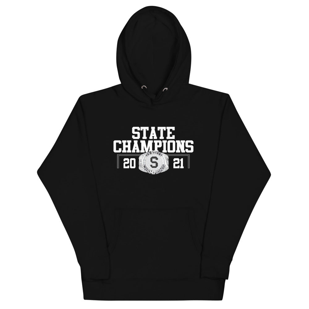 Sterling High School 2021 2X State Championship Ring Unisex Hoodie