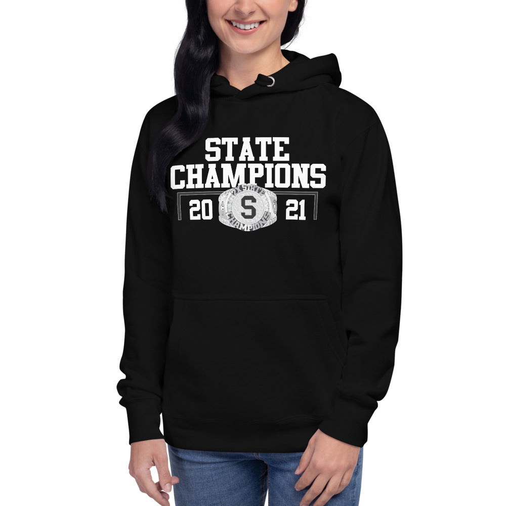 Sterling High School 2021 2X State Championship Ring Unisex Hoodie