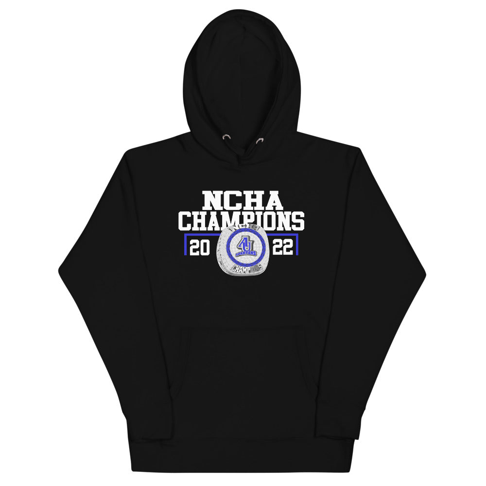 Aurora University 2022 NCHA Championship Ring Unisex Hoodie