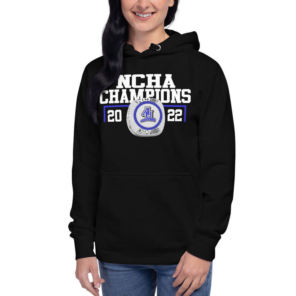 Aurora University 2022 NCHA Championship Ring Unisex Hoodie