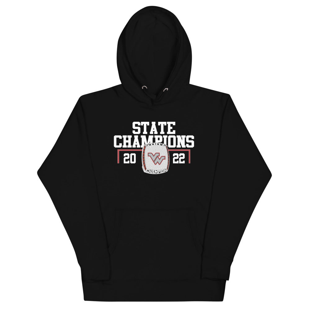 Victoria West High School 2022 State Championship Ring Unisex Hoodie