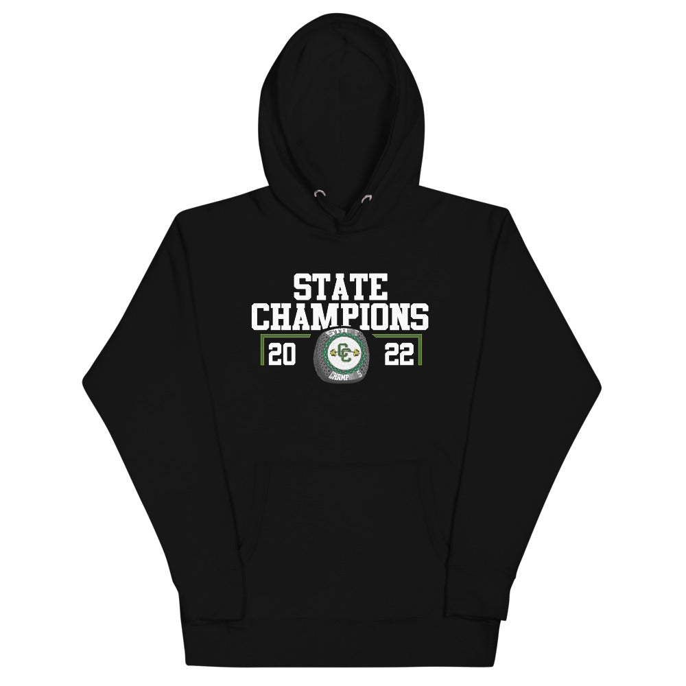 Cedar Creek High School 2022 State Championship Ring Unisex Hoodie