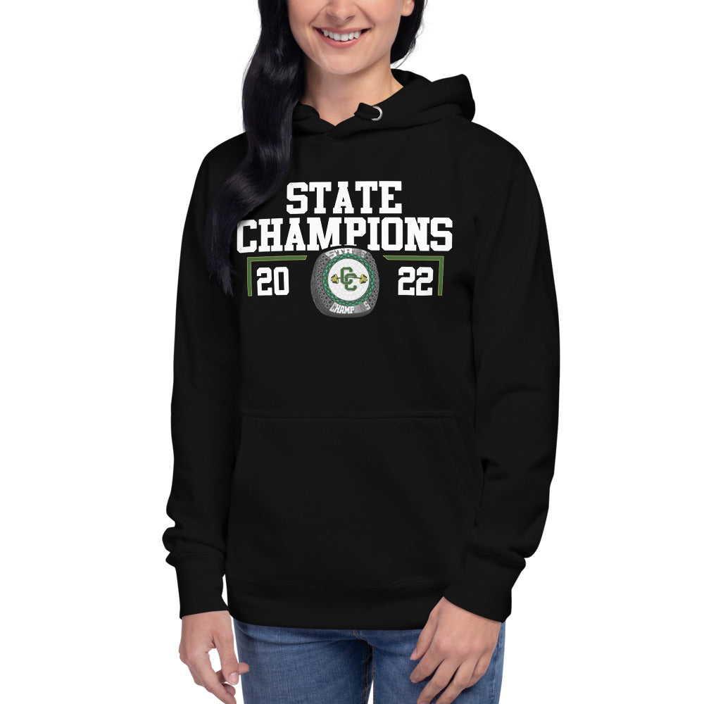 Cedar Creek High School 2022 State Championship Ring Unisex Hoodie