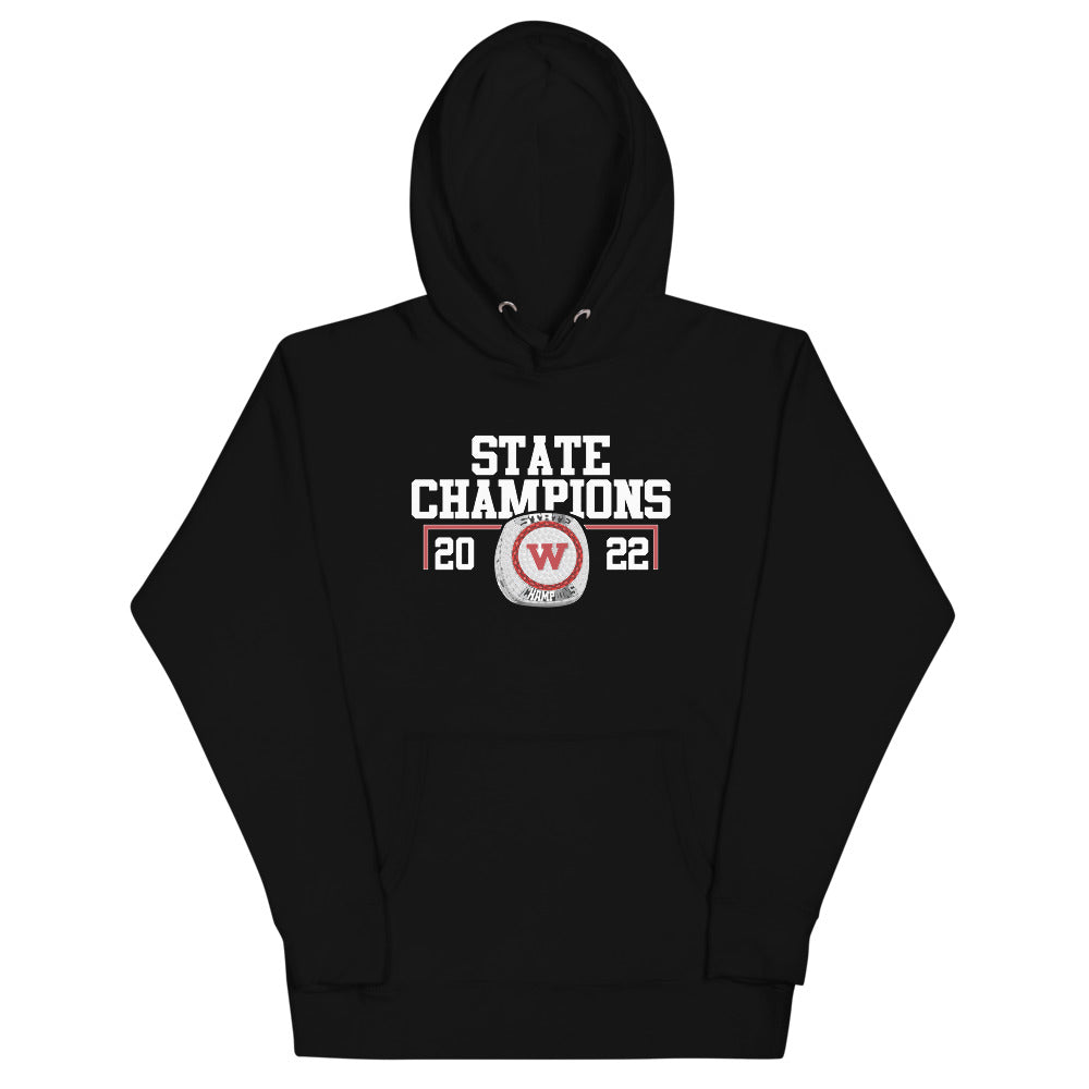 Western High School 2022 State Championship Ring Unisex Hoodie