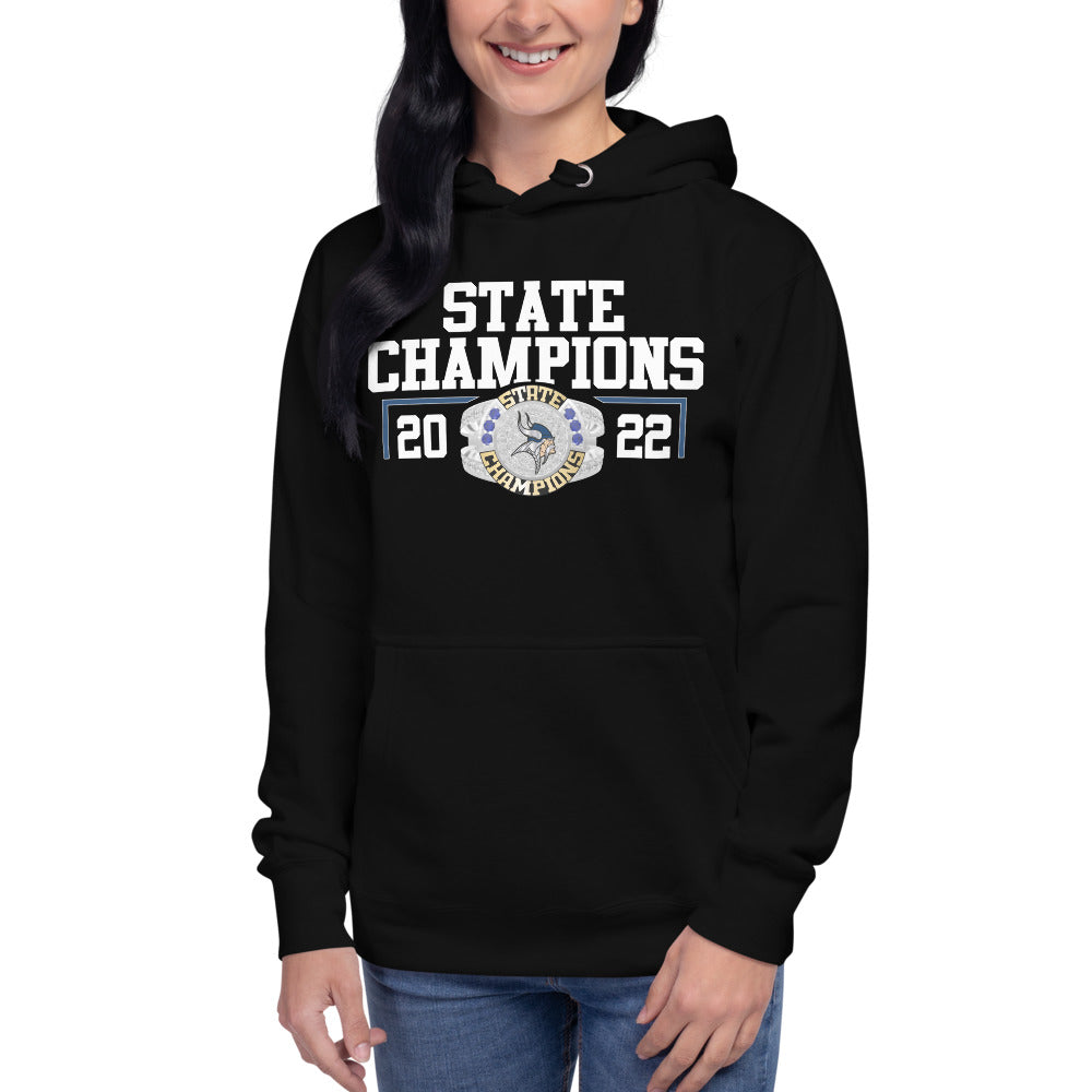 Kindred High School 2022 State Championship Ring Unisex Hoodie