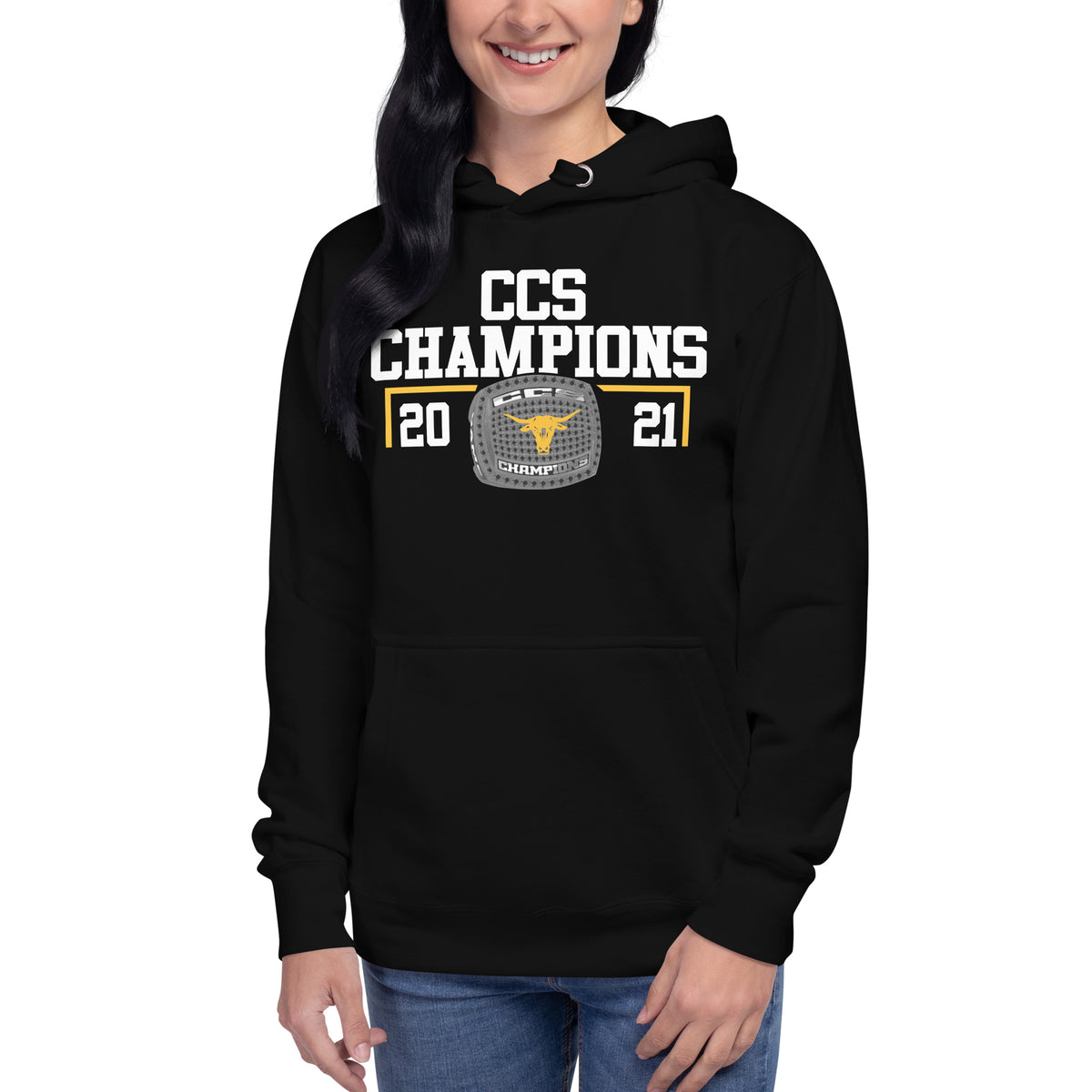 Leigh High School 2021 Baseball CCS Championship Ring Unisex Hoodie