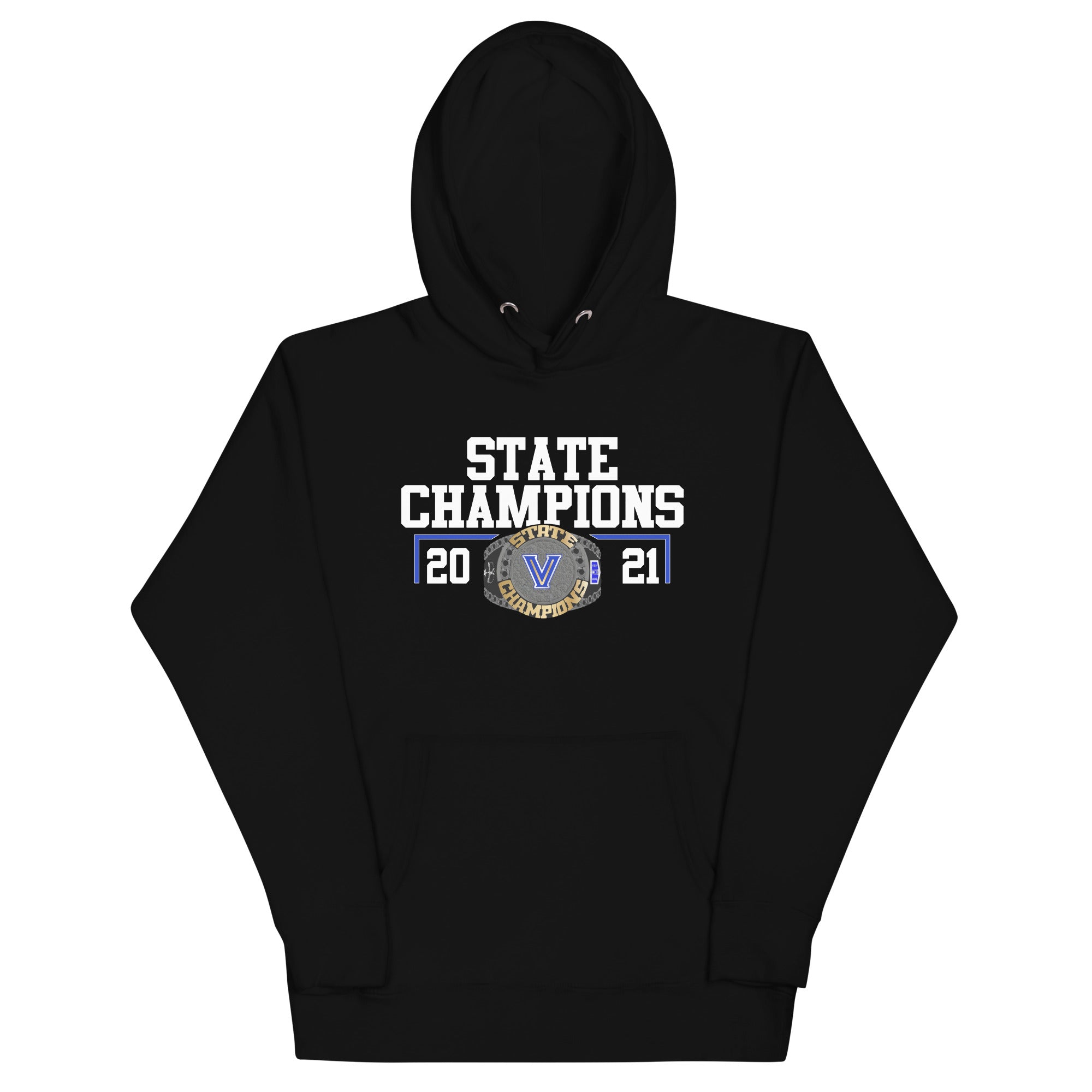 Valley View High School Cheer 2021 State Championship Ring Unisex Hoodie