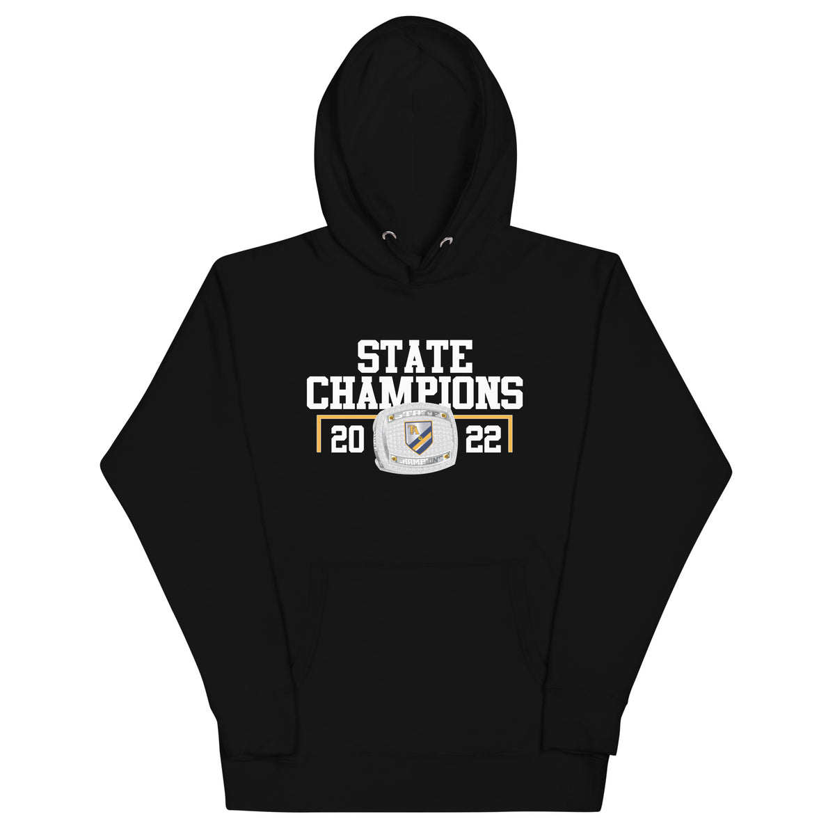 Tuscaloosa Academy Men’s Soccer 2022 State Championship Ring Unisex Hoodie