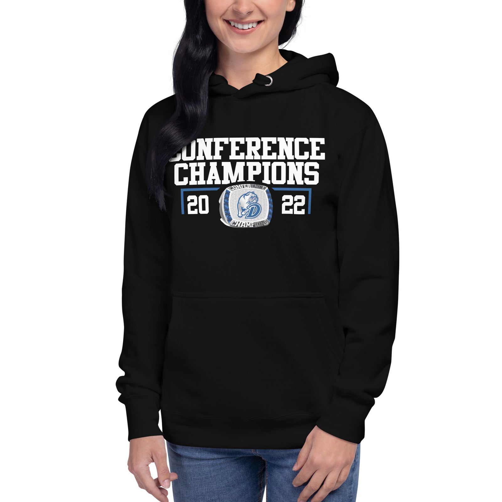 Drake University 2022 Conference Championship Ring Unisex Hoodie