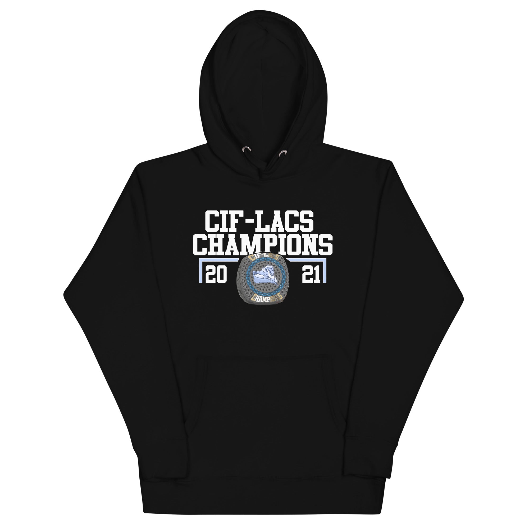 Alliance Marc & Eva Stern Math and Science School 2021 CIF-LACS Championship Ring Unisex Hoodie