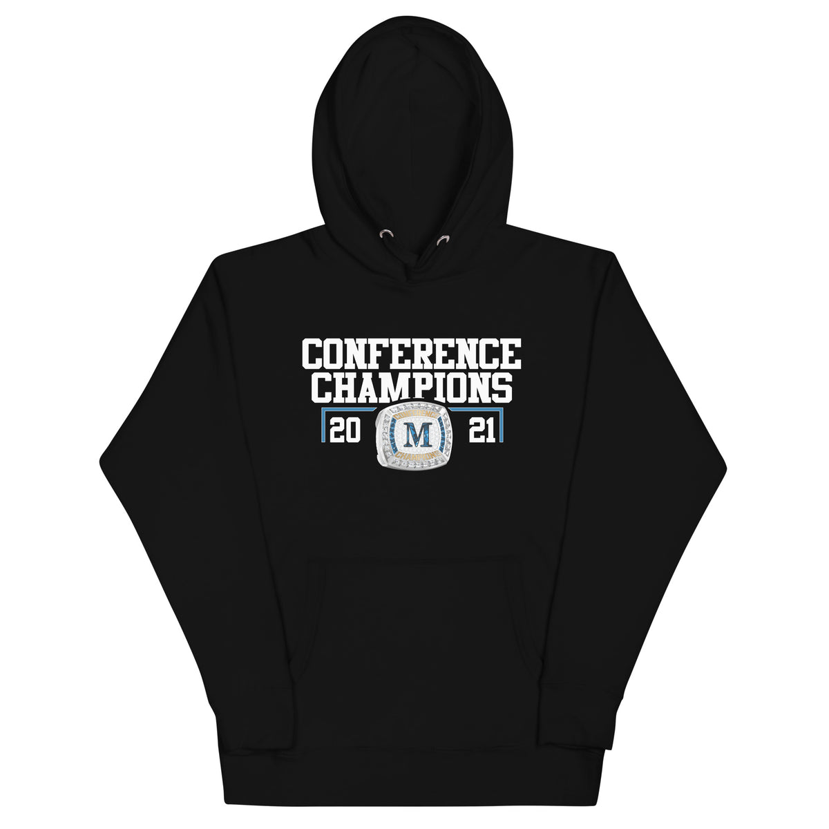 Marian University 2021 Hockey Conference Championship Ring Unisex Hoodie