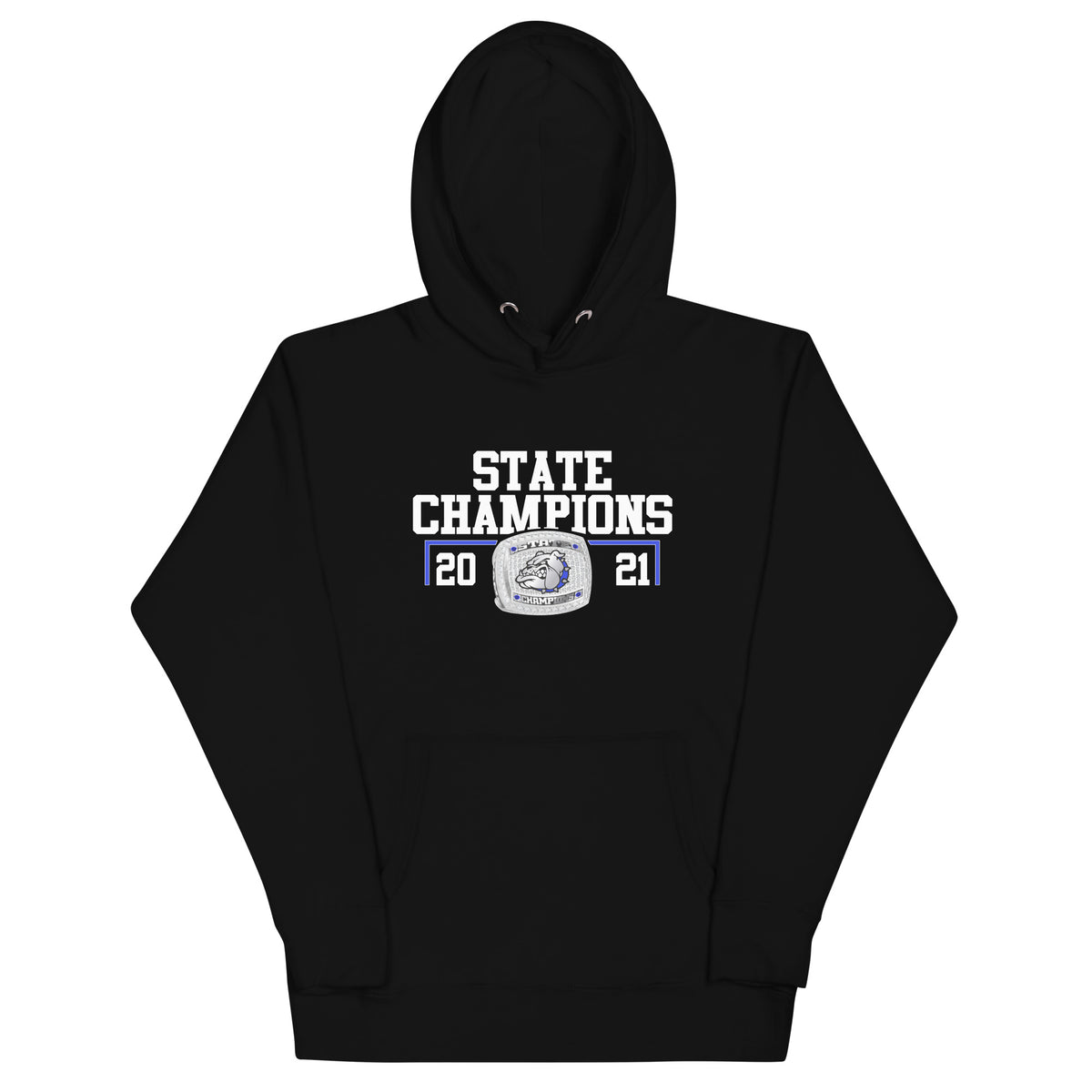 Strong High School 2021 Football State Championship Ring Unisex Hoodie
