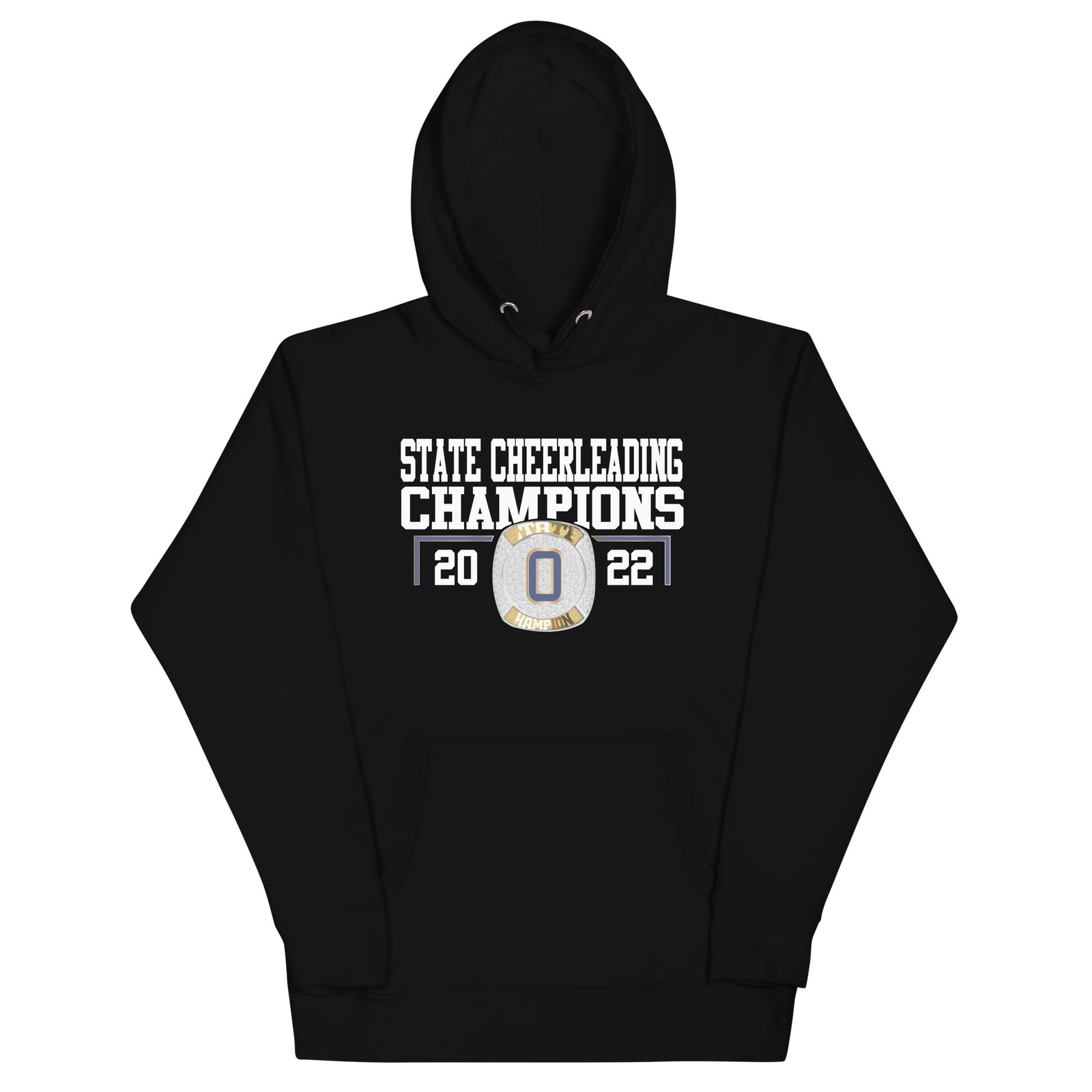 Olentangy High School 2022 Cheer State Championship Ring  Unisex Hoodie