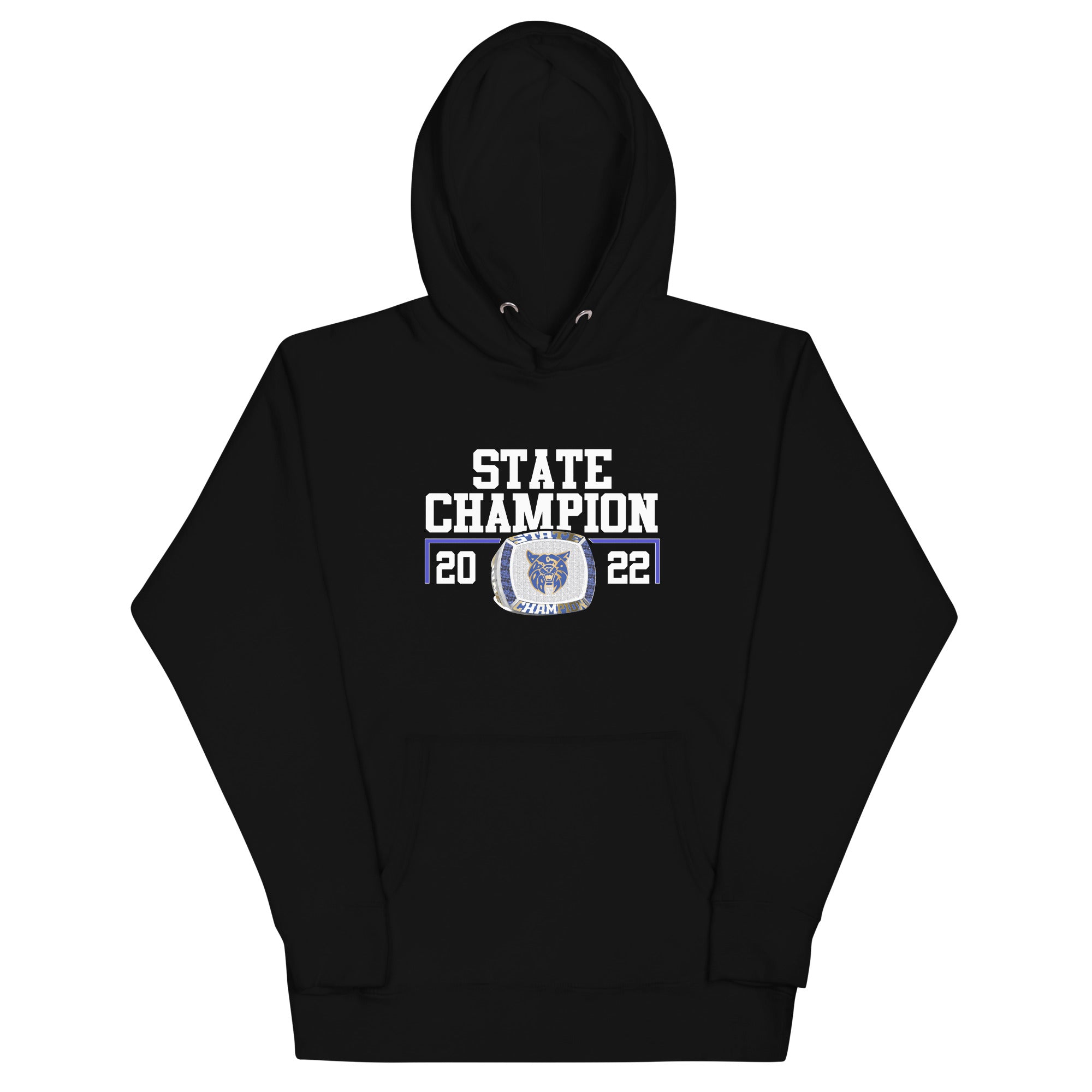 Benton Community High School Wrestling 2022 State Championship Ring Unisex Hoodie