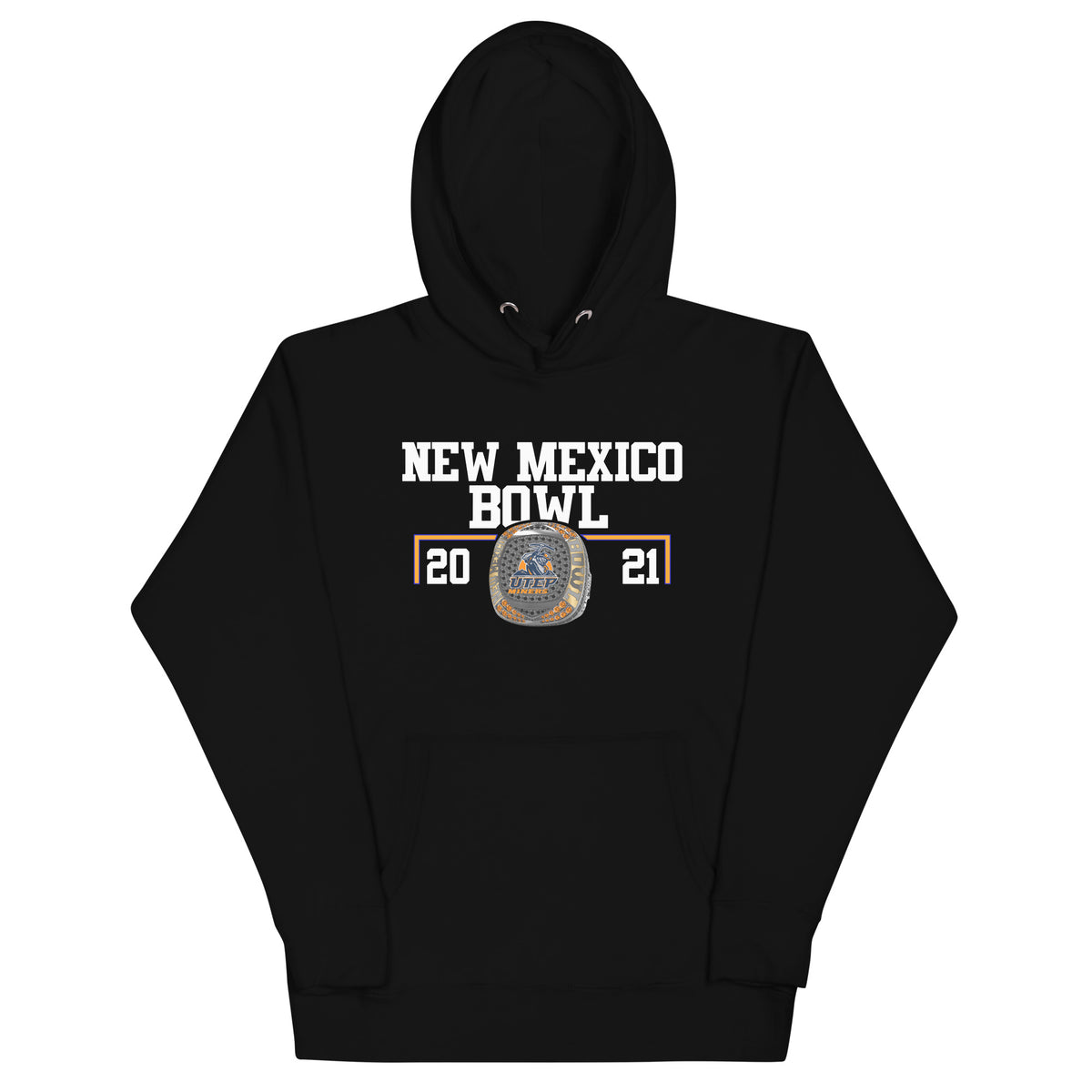 University of Texas at El Paso Football 2021 New Mexico Bowl Championship Ring Unisex Hoodie