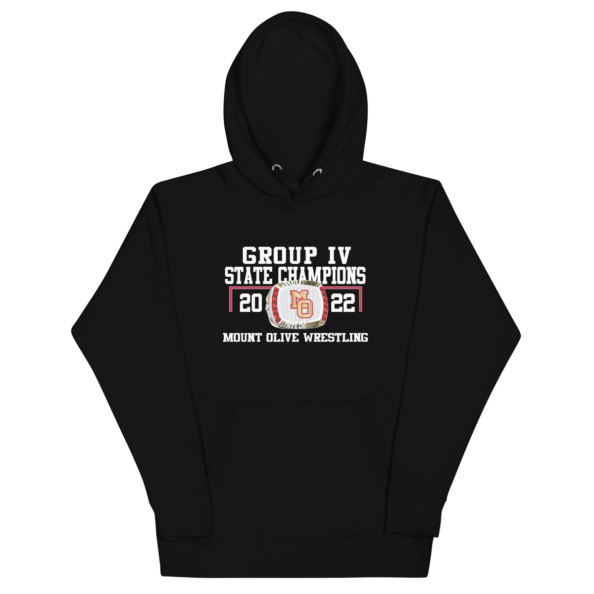 Mount Olive Wrestling 2022 Group IV State Championship Ring Unisex Hoodie