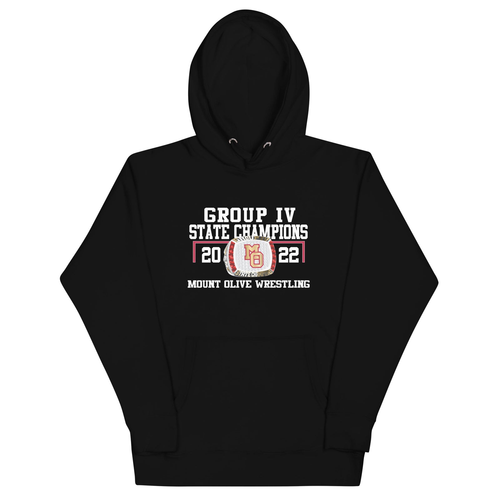 Mount Olive Wrestling 2022 Group IV State Championship Ring Unisex Hoodie
