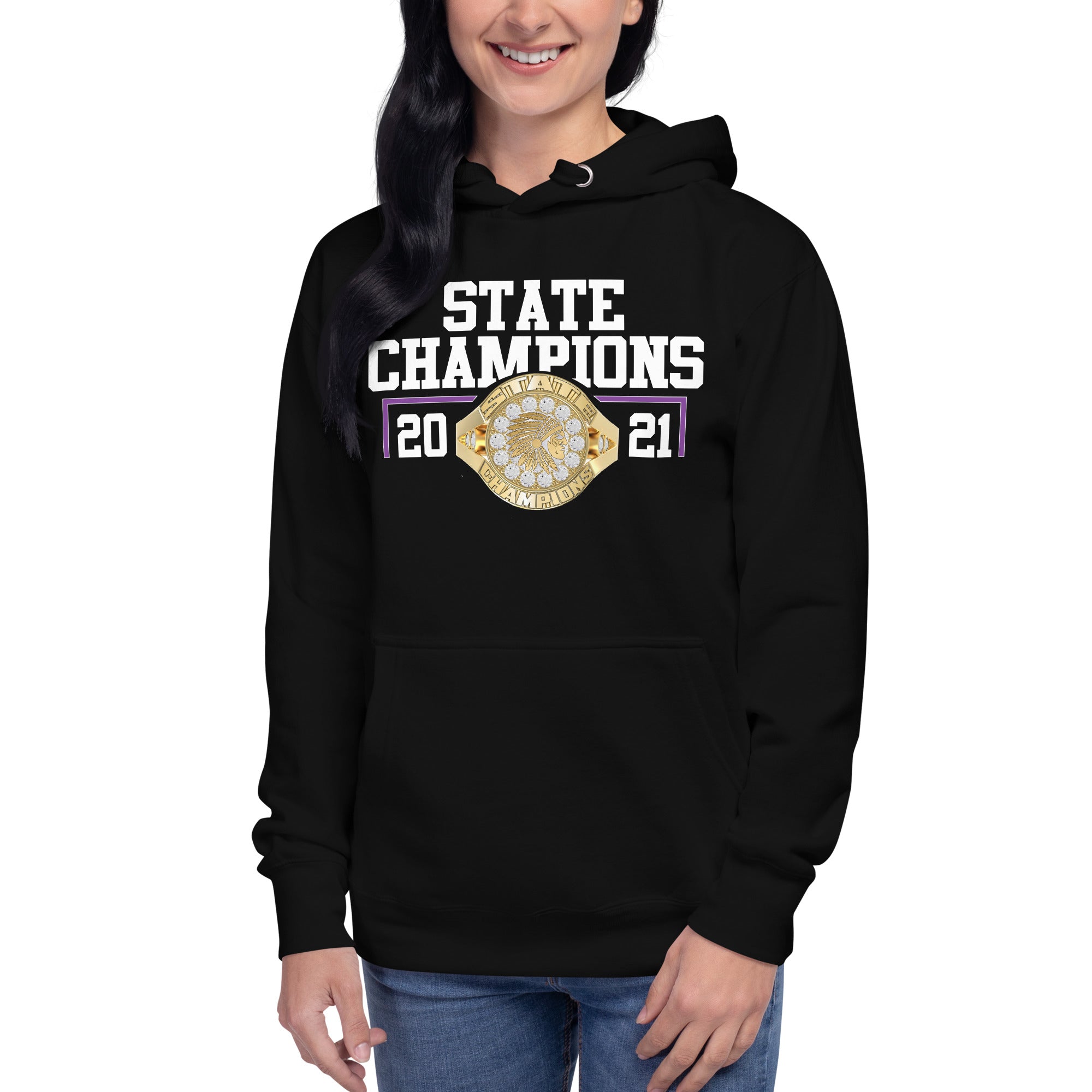 Amite High School Football 2021 State  Fashion Style Ring Unisex Hoodie