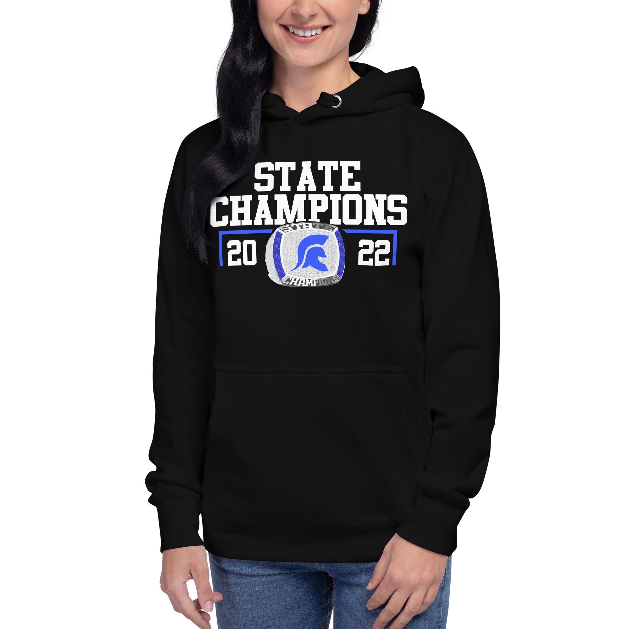 Parkers Chapel High School Track & Field 2022 State  Championship Ring Unisex Hoodie