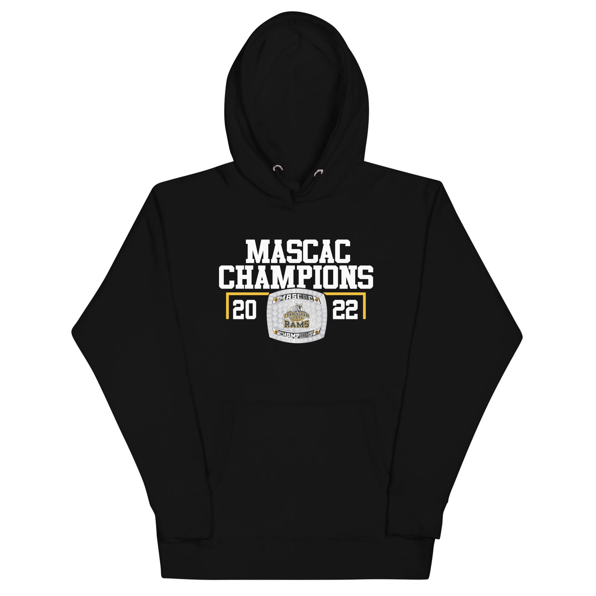 Framingham State University Women’s Basketball 2022 MASCAC Championship Ring Unisex Hoodie